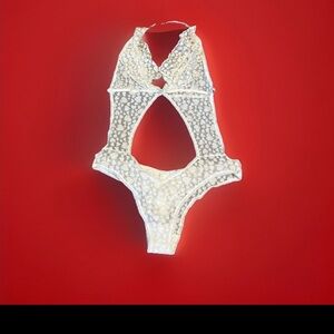 Victoria’s Secret Heart Lace LINGERIE  I DO RARE NWOT VTG Chemise Size L